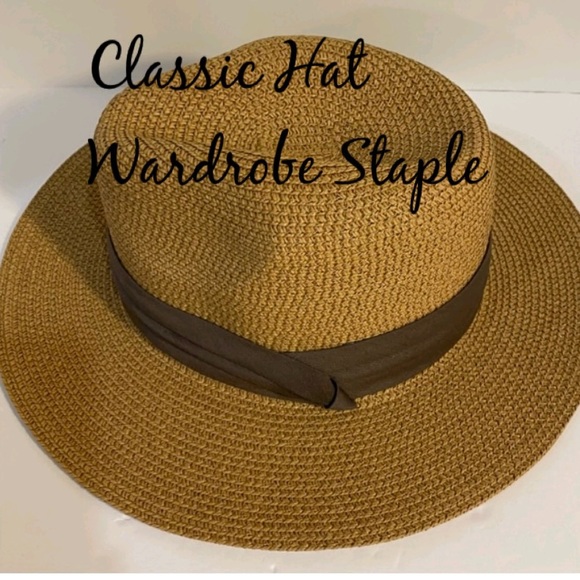 Fedora 50% SPF Protection- Wide Brim- Roll and Pack - Picture 1 of 8